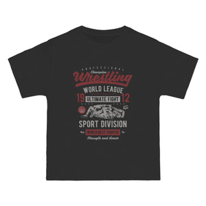 Wrestling Retro Graphic T Shirt-INNBLAC Fashion Apparel