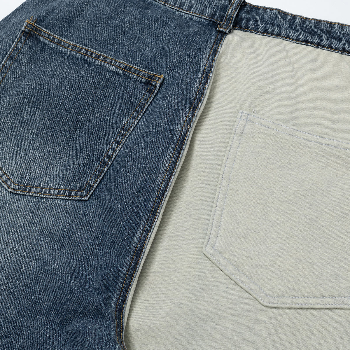 Bold Two-Tone Wash Jeans-INNBLAC Fashion Apparel