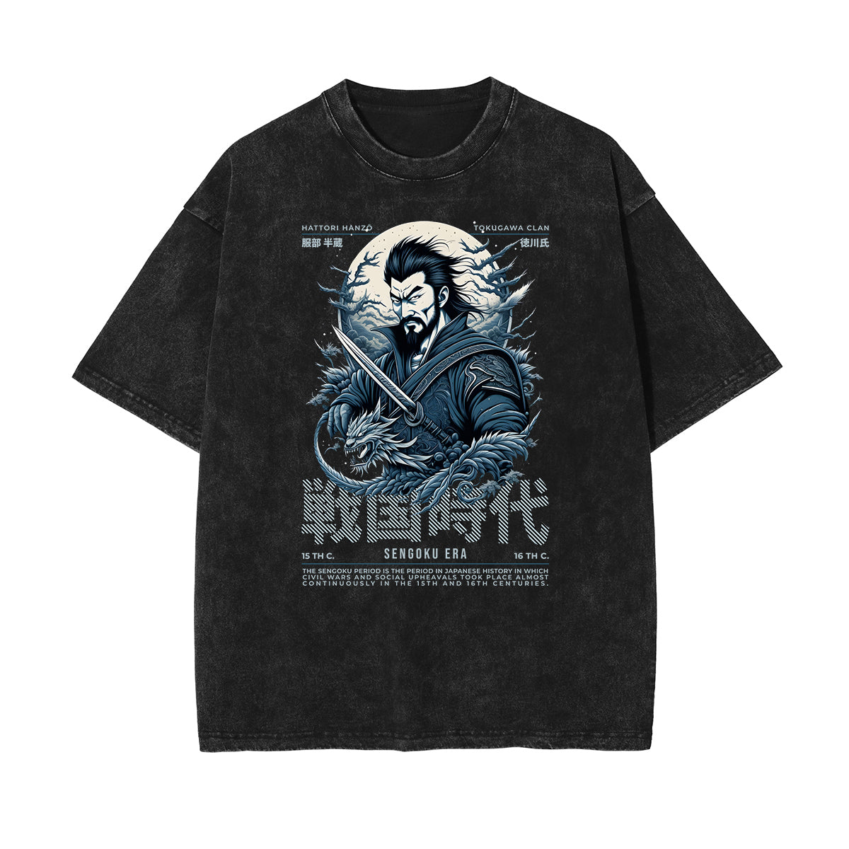 Faded Cotton Japanese Ukiyo Graphic Tee