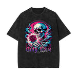 Washed Floral Graphic Cotton Tee