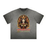 Thick Faded Floral Graphic T Shirt