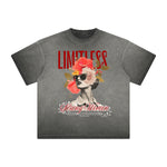 Thick Faded Floral Graphic T Shirt