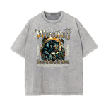 Washed Wolf Graphic Cotton Tee