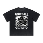 Heavy Fade Basketball Print T-Shirt