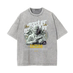 Washed Mystery Mask Graphic Cotton Tee