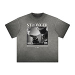 Heavy Faded Mystery Mask Graphic T Shirt