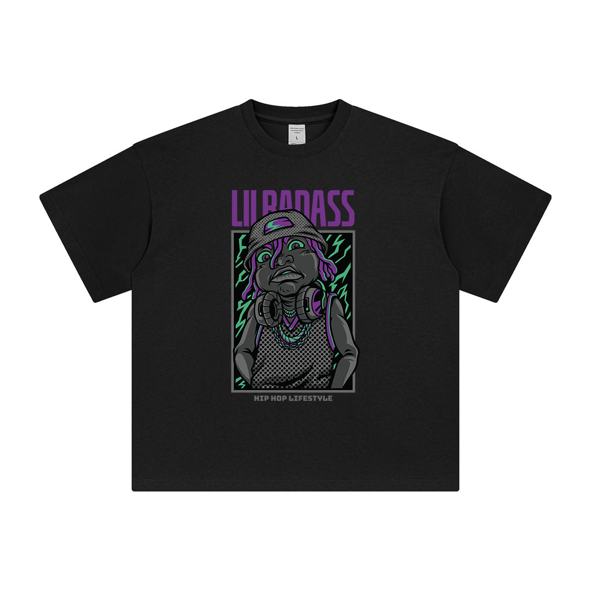 Lil Badass Streetwear Graphic Tee-INNBLAC Fashion Apparel