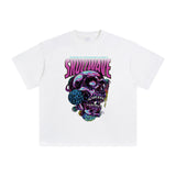 Melting Skull Wave Punk T Shirt-INNBLAC Fashion Apparel