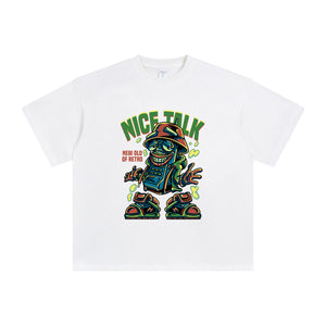 Nick Talk Retro Cartoon T Shirt-INNBLAC Fashion Apparel