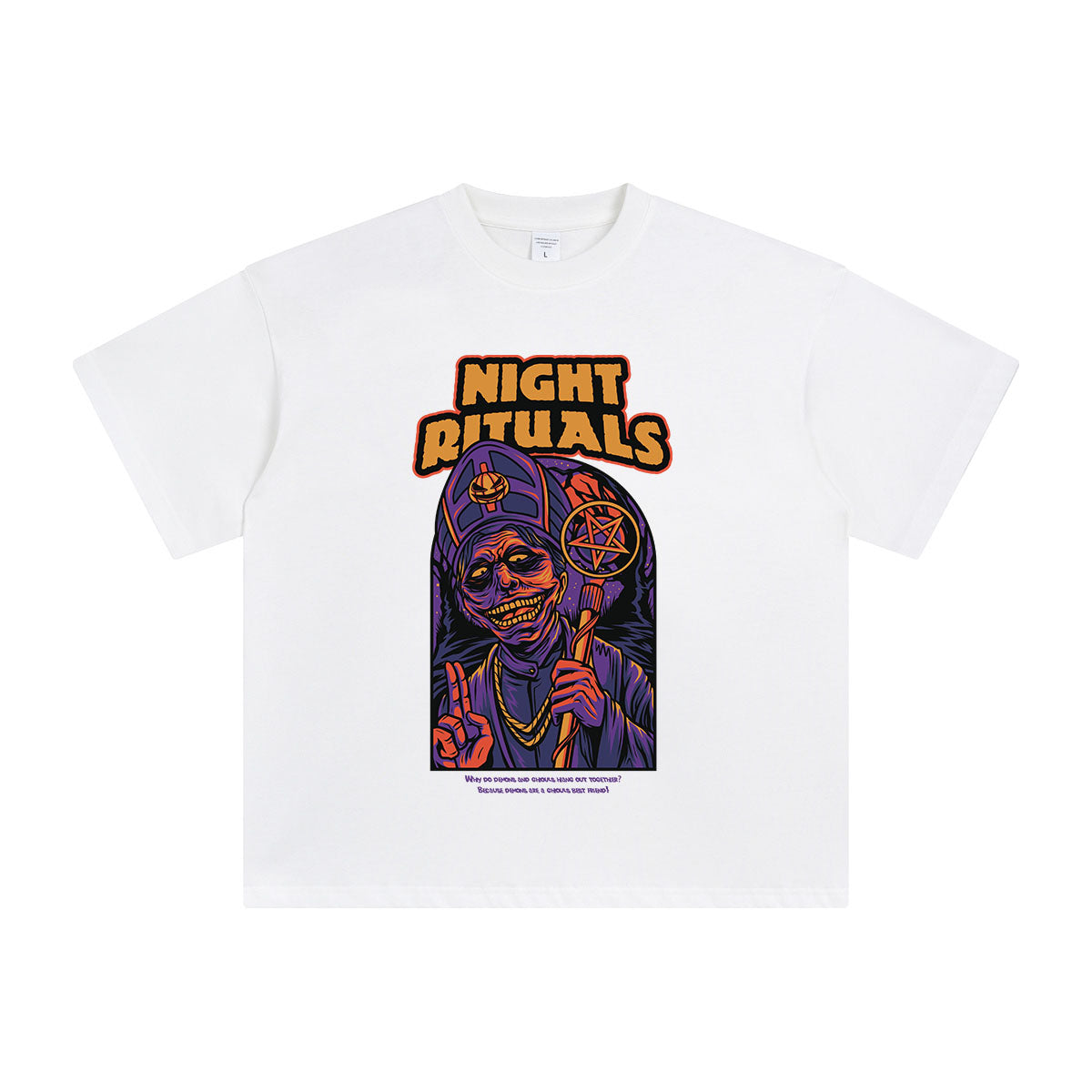 Night Ritual Streetwear T Shirt-INNBLAC Fashion Apparel