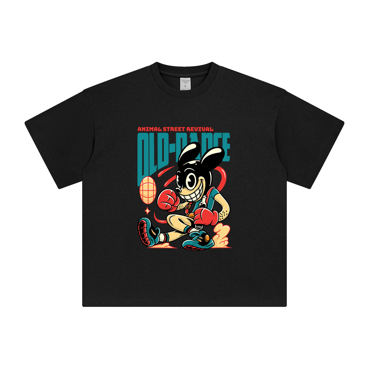 Old Dance Cartoon Graphic T Shirt-INNBLAC Fashion Apparel