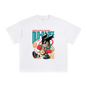 Old Dance Cartoon Graphic T Shirt-INNBLAC Fashion Apparel