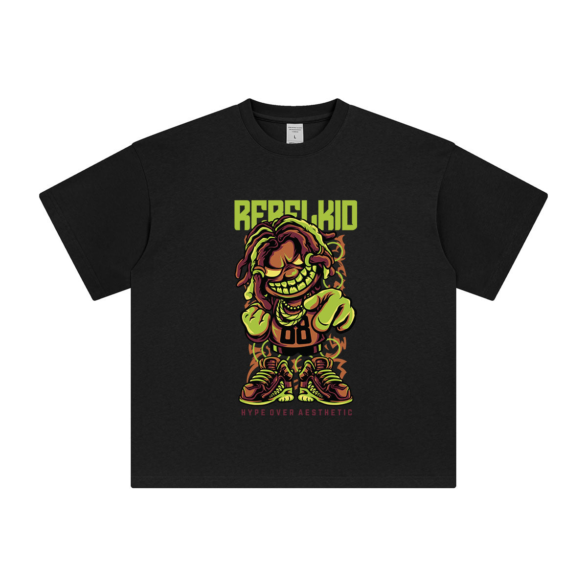 Rebelkid Hip Hop Graphic Tee-INNBLAC Fashion Apparel