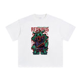 Red Virus Urban Streetwear T Shirt-INNBLAC Fashion Apparel