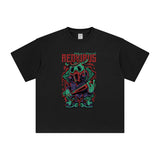 Red Virus Urban Streetwear T Shirt-INNBLAC Fashion Apparel