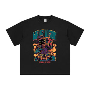 Retro Comic Graphic Tee-INNBLAC Fashion Apparel