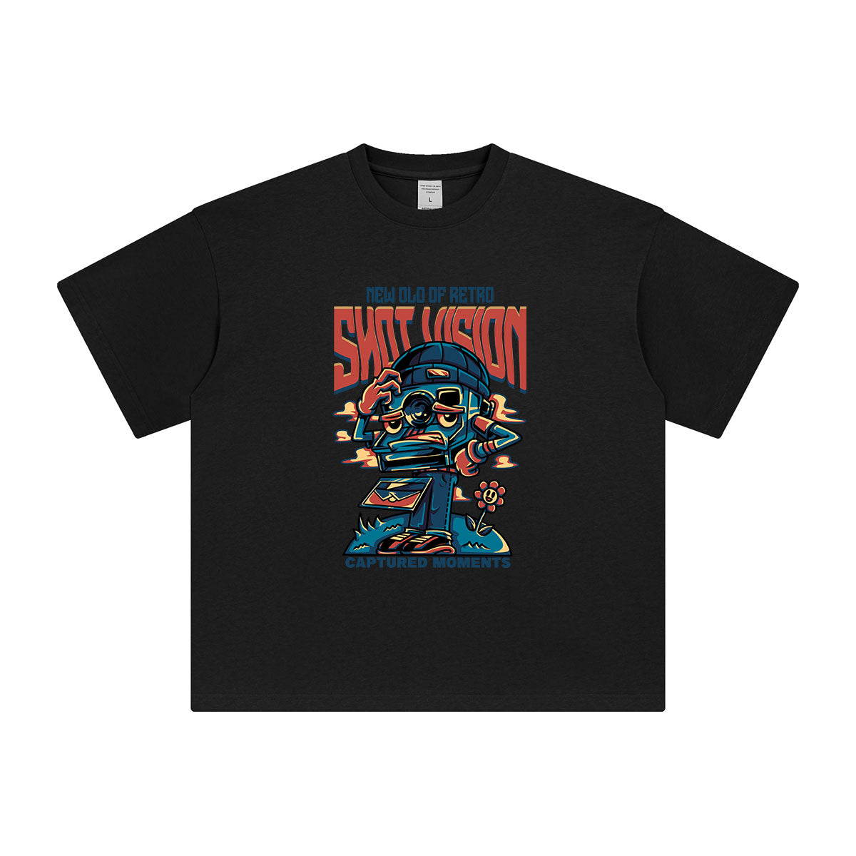 Shot Vision Retro T Shirt-INNBLAC Fashion Apparel