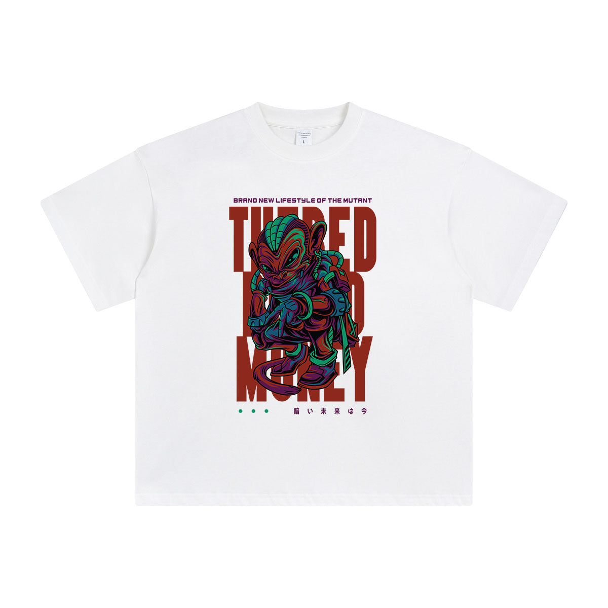 The Red Monkey Mutant Graphic Tee-INNBLAC Fashion Apparel