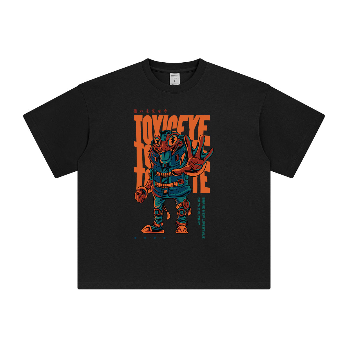 Toxic Eye Mutant Kanji Tshirt-INNBLAC Fashion Apparel