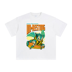 Un-resting Skateboard Graphic Tee-INNBLAC Fashion Apparel