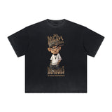 Heavyweight Faded Street Cartoon Tee-INNBLAC Fashion Apparel