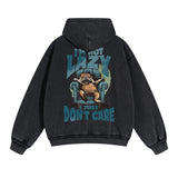 Lovely Kitten Graphic Double Slider Zip Hoodie-INNBLAC Fashion Apparel