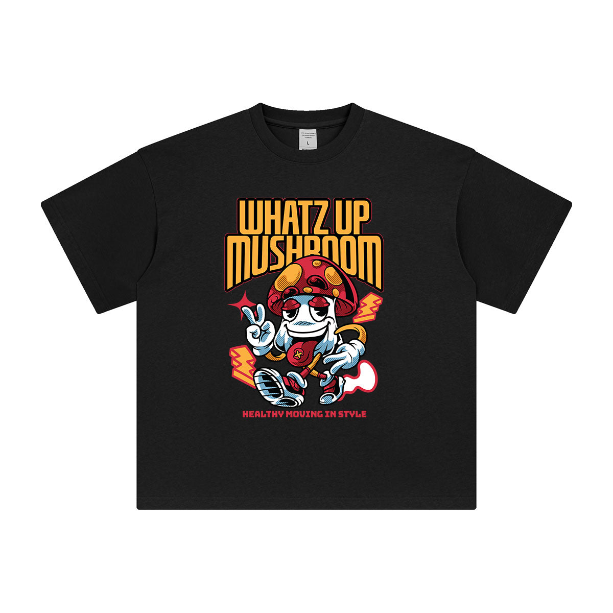 Whatz Up Mushroom Youth Tee-INNBLAC Fashion Apparel