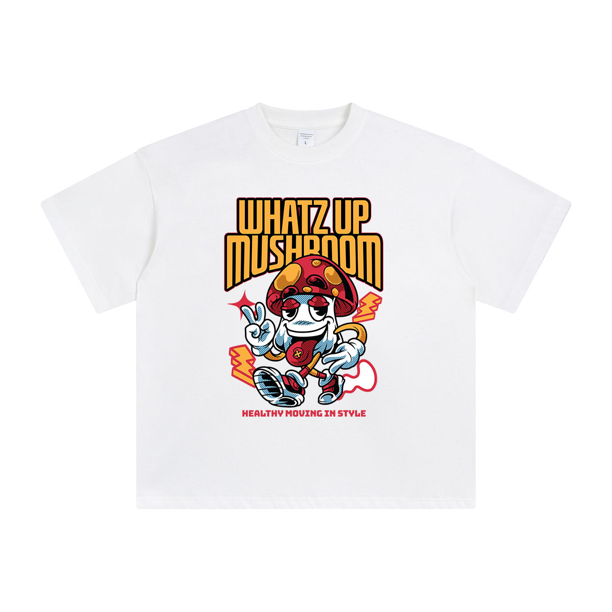 Whatz Up Mushroom Youth Tee-INNBLAC Fashion Apparel