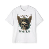 Skull Sky Warrior Graphic Tee-INNBLAC Fashion Apparel