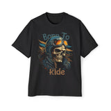 Born To Ride Skull Graphic Tee-INNBLAC Fashion Apparel