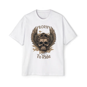 Born To Ride Skull Graphic Tee-INNBLAC Fashion Apparel