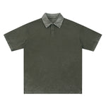 Heavyweight Reverse-Dyed Polo Shirt 9.6oz