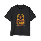 Crazy Chicken Lady Graphic Tee-INNBLAC Fashion Apparel