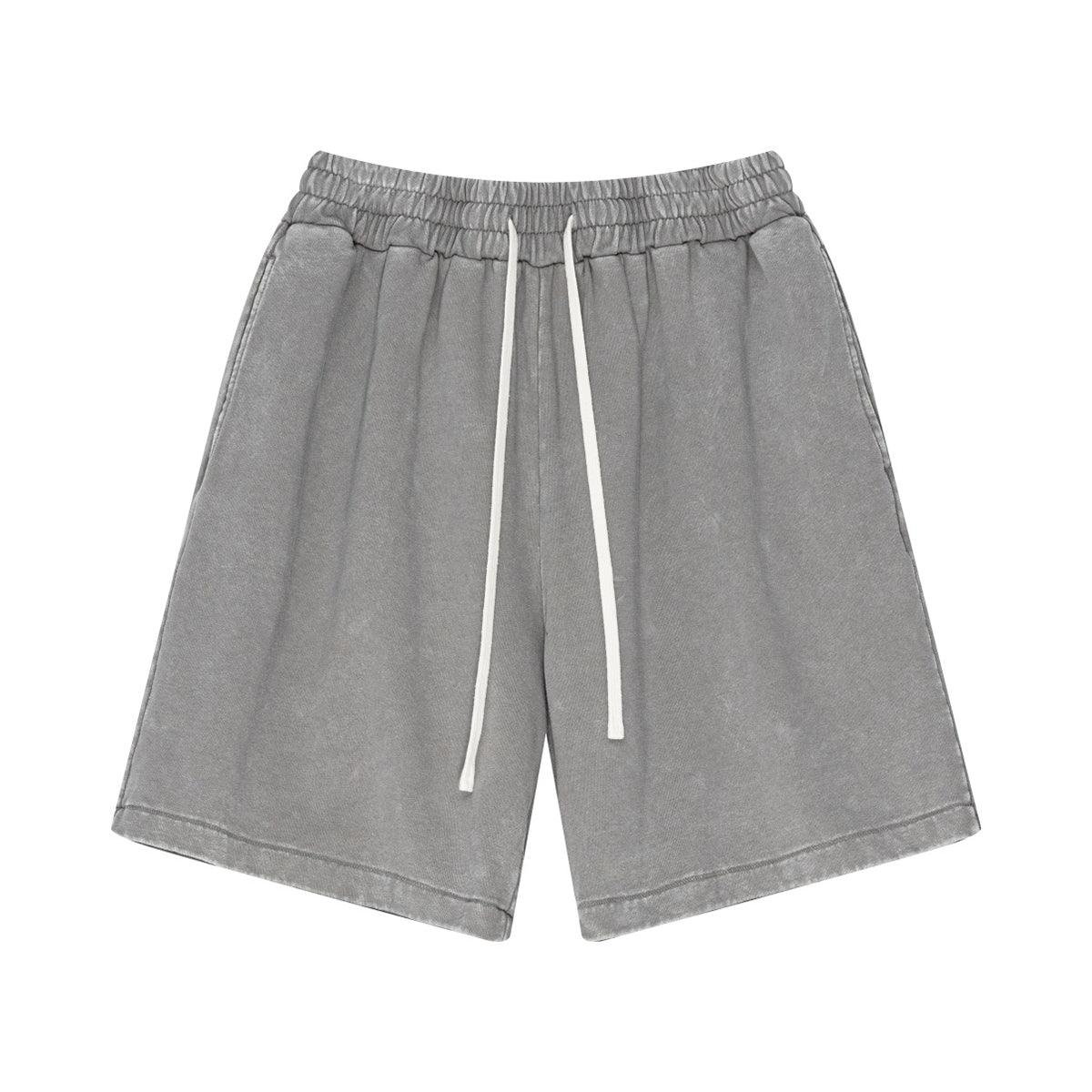 Vintage Wash Loose Fit Jogger Shorts-INNBLAC Fashion Apparel