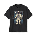 Astronaut Music Lover Vintage Graphic Tee-INNBLAC Fashion Apparel