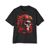 Skull Biker Graphic Tee-INNBLAC Fashion Apparel