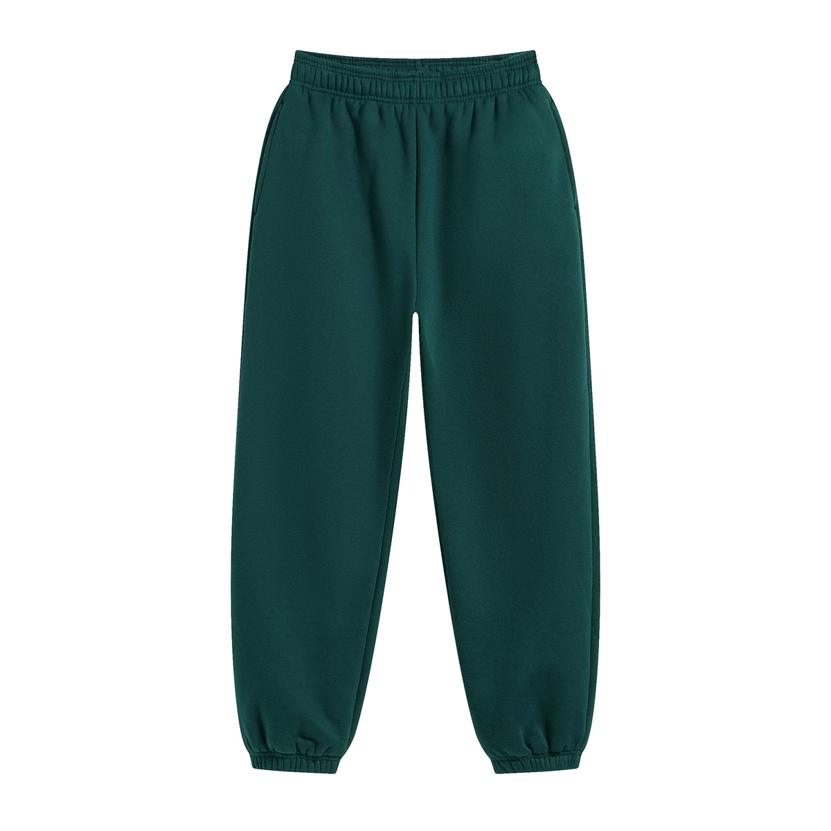 Solid Color Plush Lining Jogger-INNBLAC Fashion Apparel