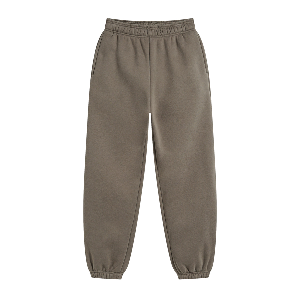 Solid Color Plush Lining Jogger-INNBLAC Fashion Apparel