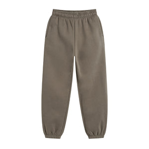 Solid Color Plush Lining Jogger-INNBLAC Fashion Apparel