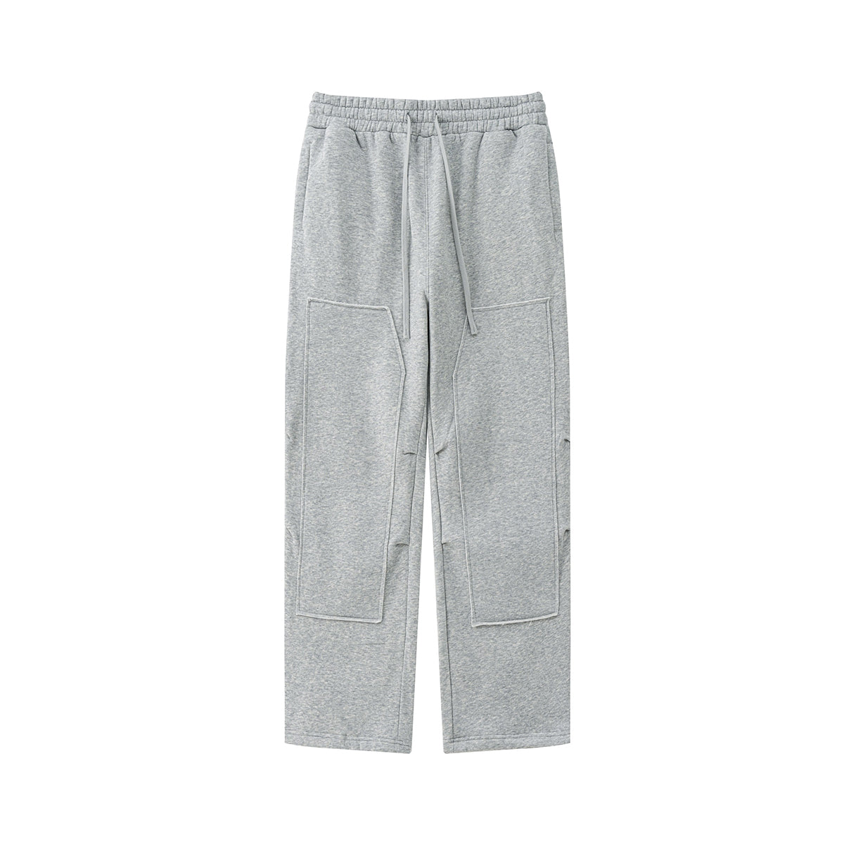 Men's Plush Lining Baggy Patch Trousers-INNBLAC Fashion Apparel