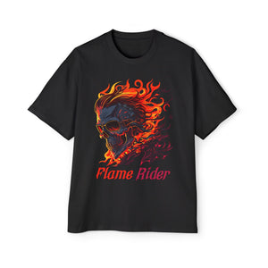 Skull Flame Rider Graphic Tee-INNBLAC Fashion Apparel