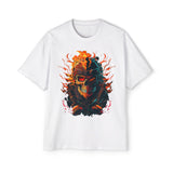 Skull Firefighter Extinguishing Fire Graphic Tee-INNBLAC Fashion Apparel