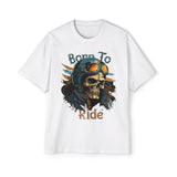 Born To Ride Skull Graphic Tee-INNBLAC Fashion Apparel