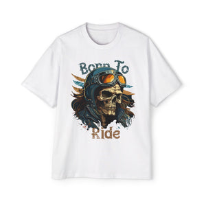 Born To Ride Skull Graphic Tee-INNBLAC Fashion Apparel