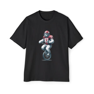 American Football Bear Riding Minicycle Graphic Tee-INNBLAC Fashion Apparel