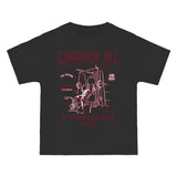 Conquer All Fitness Retro Graphic Tee-INNBLAC Fashion Apparel