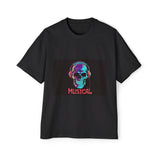 Hip Hop Musical Skull Graphic Tee-INNBLAC Fashion Apparel