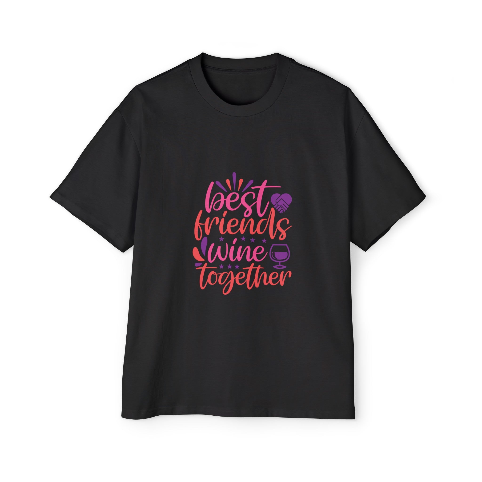 Best Friends Wine Together Graphic Tee-INNBLAC Fashion Apparel