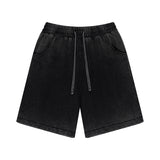 Heavyweight Wash Distressed Shorts