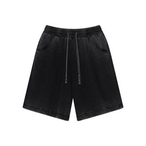 Heavyweight Wash Faded Shorts-INNBLAC Fashion Apparel